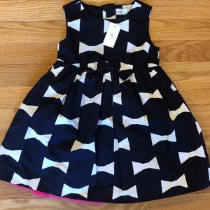 NWT. Kate spade/baby gap bow dress. Sz: 3